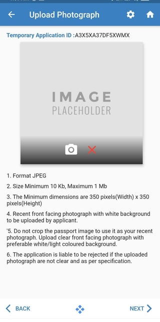 写真のアップロード