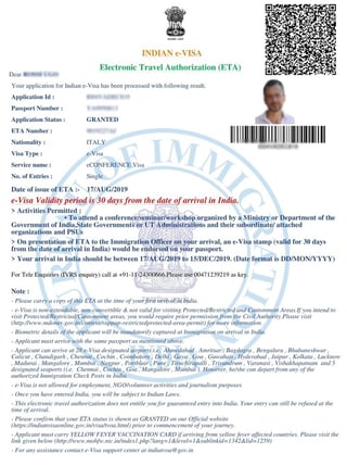 Obtenez votre e-Visa de conférence indienne en ligne