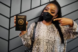Comoros passport in hand