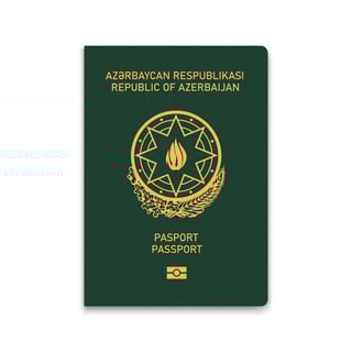 Cover passport of Azerbaijan vector illustration