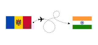 Flight And Travel From Moldova To India By Passenger Airplane