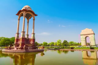 The India Gate in New Delhi, India