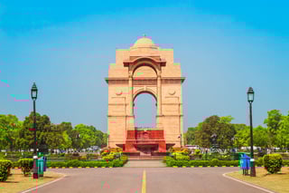 India Gate and Canopy is a War Memorial Located at the Rajpath in New Delhi