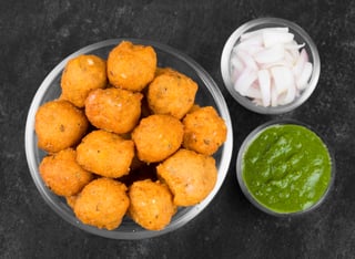 indian spicy street food dal vada also know as moong dal vada pakoda pakode pakore