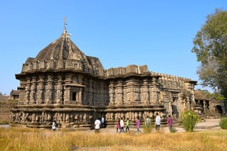 Kopeshwar Temple Left Side View Khidrapur Kolhapur Maharashtra India