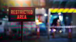 Led Display Restricted Area Signage