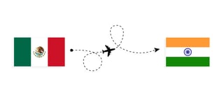 Mexico To India Flag