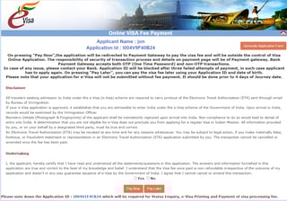 Плата за визу онлайн e-Ayush/e-Ayush Attendant Платежи
