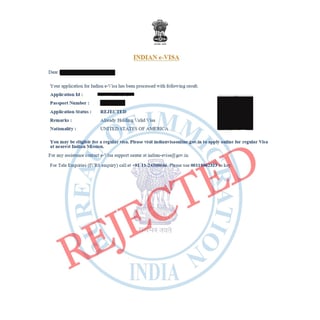 インドの電子ビザ拒否の理由とそれを回避するための役立つヒント インドの電子ビザ拒否の理由とそれを回避するための役立つヒント