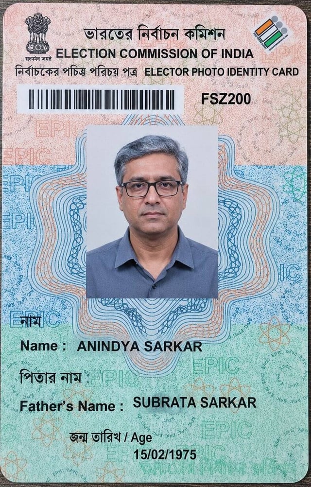 Identificaci&oacute;n de votante india