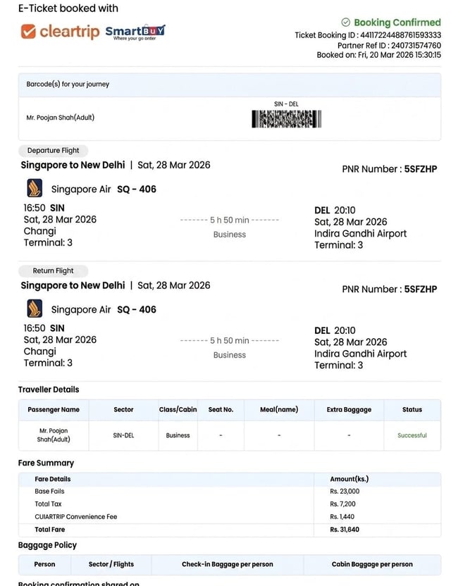 Boleto de vuelo de entrada