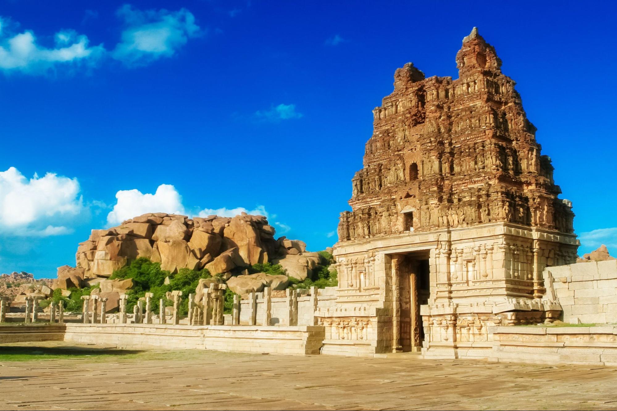 Vittala-Tempel in Hampi, Provinz Karnataka, Südindien
