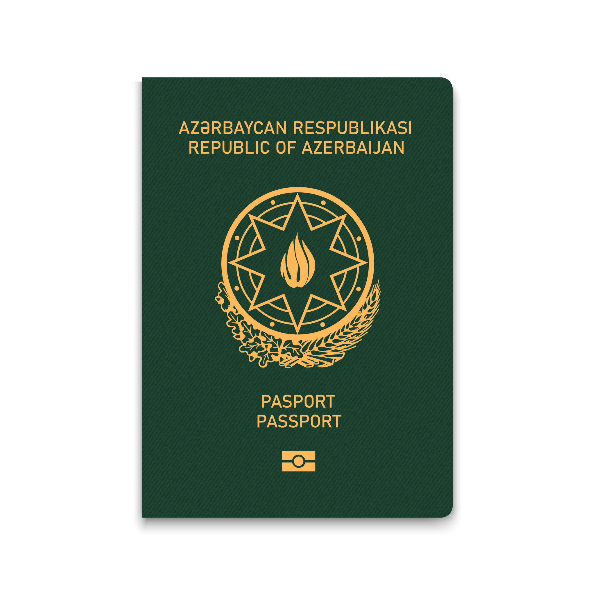 Vektorillustration des Pass-Covers von Aserbaidschan