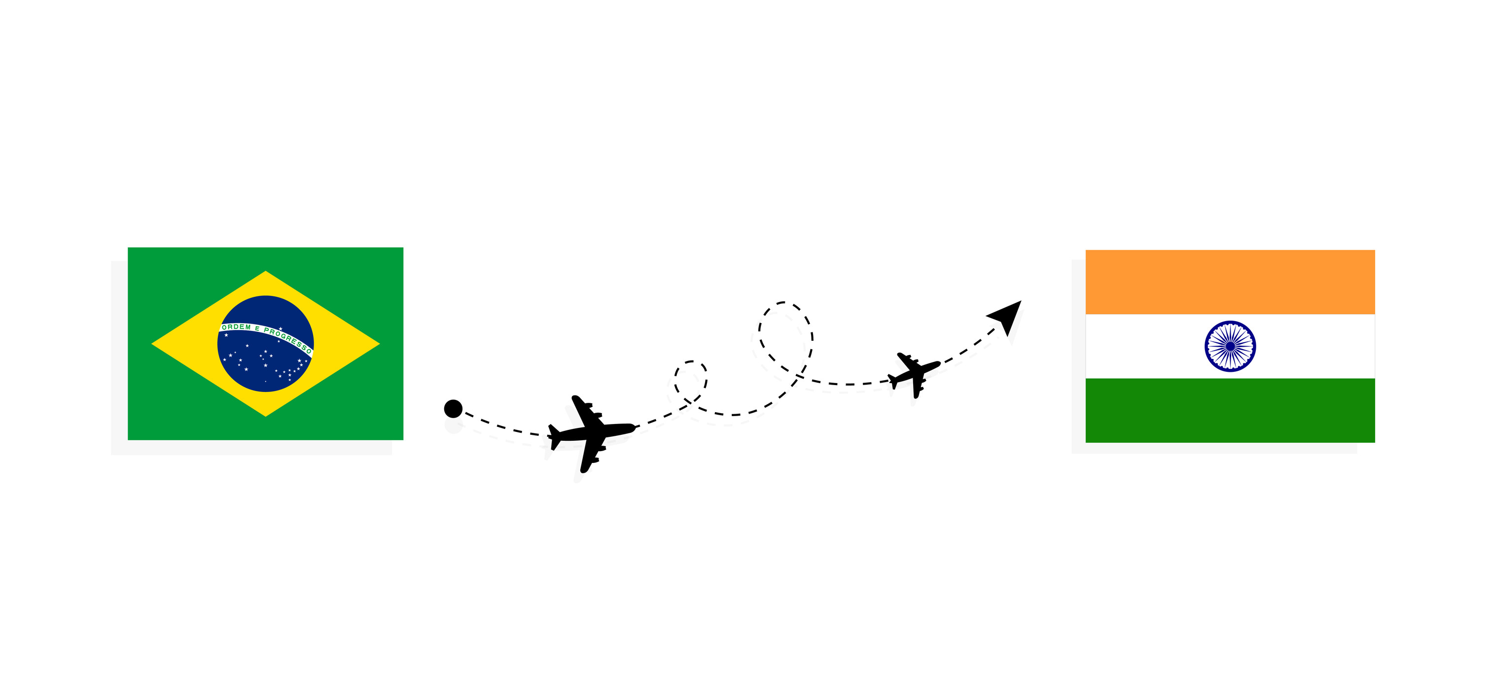 Flug und Reise von Brasilien nach Indien