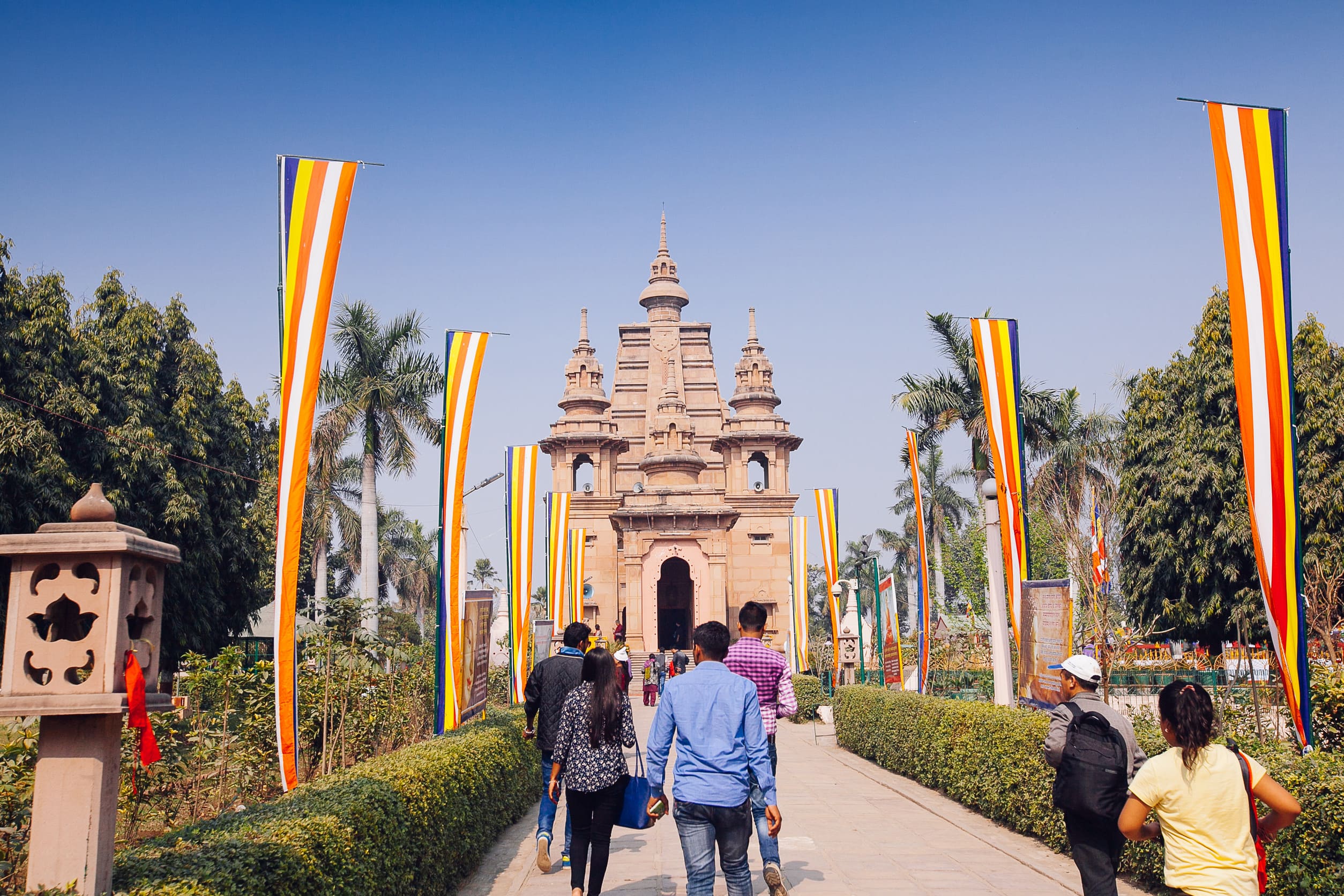 Mulagandha Kuti Vihara Sarnath antike Ruinen Sarnath Varanasi Uttar Pradesh Indien