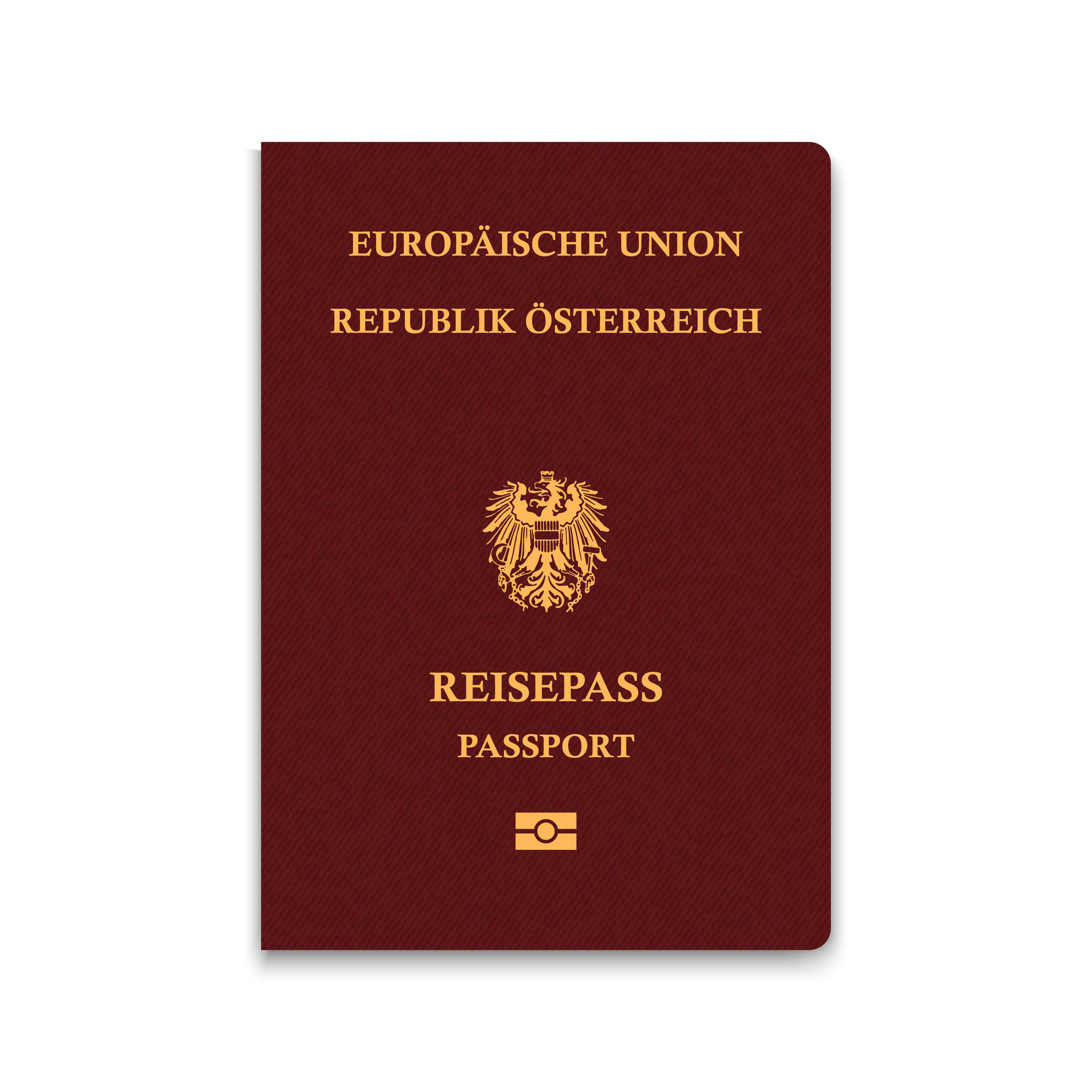 Pass des österreichischen Reisepasses Vektorillustration