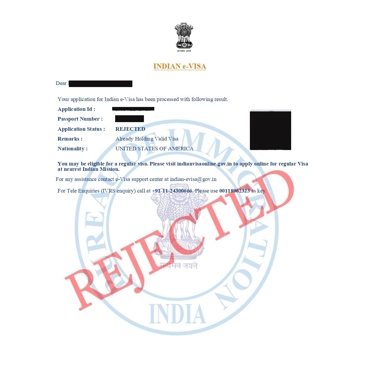 Reasons for Indian e-Visa rejection and useful tips to avoid them Reasons for Indian e-Visa rejection and useful tips to avoid them