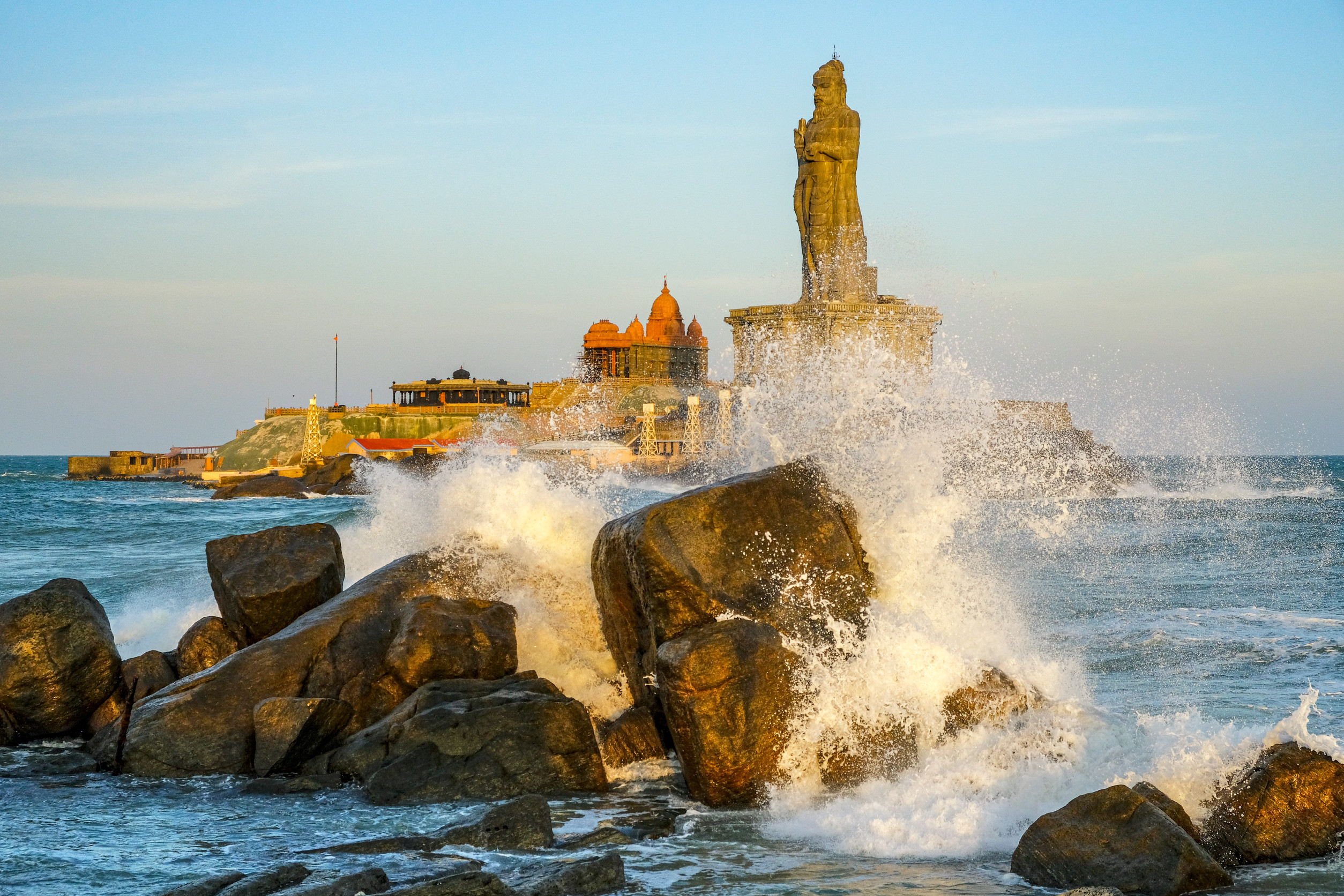 Marvel at the Vivekananda Rock Memorial in Kanyakumari