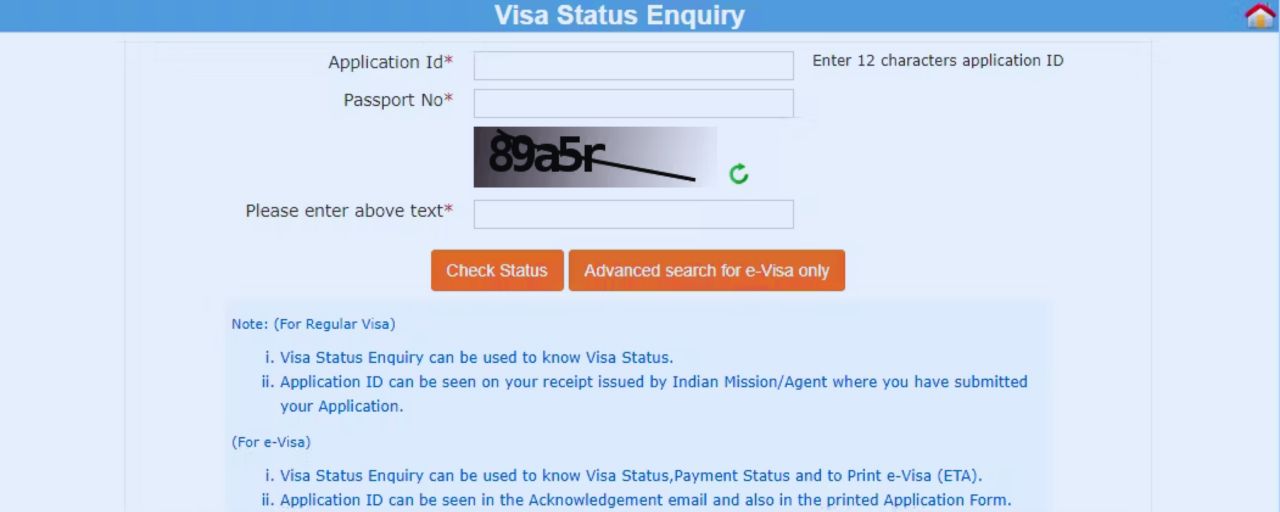 India Visa Status